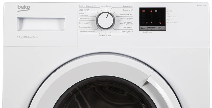 Пральна машина автоматична Beko WUE6511XWW WUE6511XWW фото