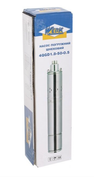 Занурювальний свердловинний насос WERK 4QGD1.8-50-0.5 (33710) 4QGD1.8-50-0.5 (33710) фото